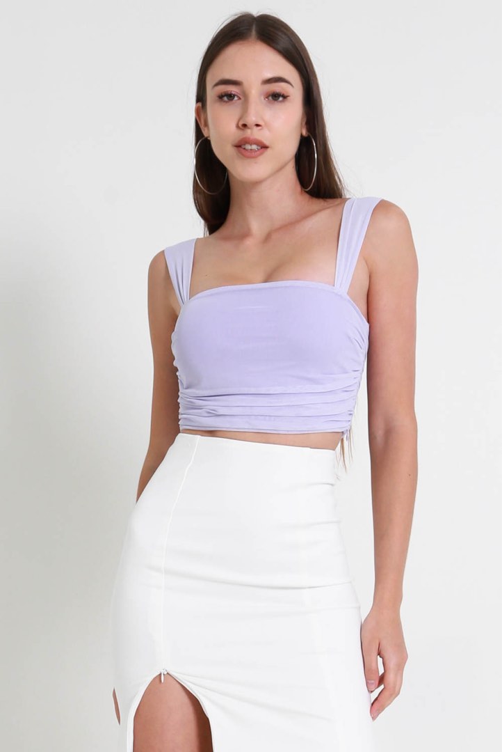 Melissa Mesh Top Lilac