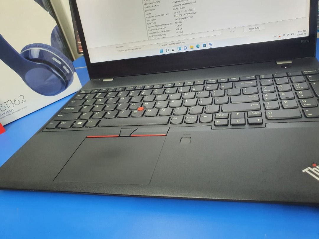 Lenovo ThinkPad P52S – I7-8550U, 32Go RAM, 512Go SSD, NVIDIA Quadro P500, Win11Pro