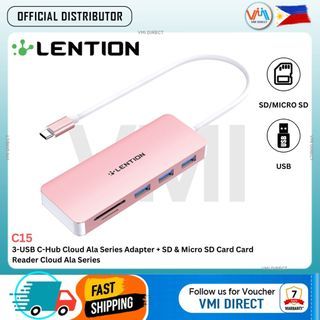 LENTION C15 3USB-C Hub 3.0 TypeC HDMI Docking Station SD Card Adapter Micro SD Card Reader Multiport VMI Direct