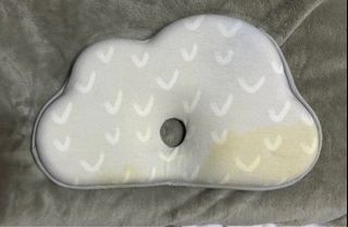 Lily and Tucker Newborn Memory Foam and Neck Pillow - Gray Checks