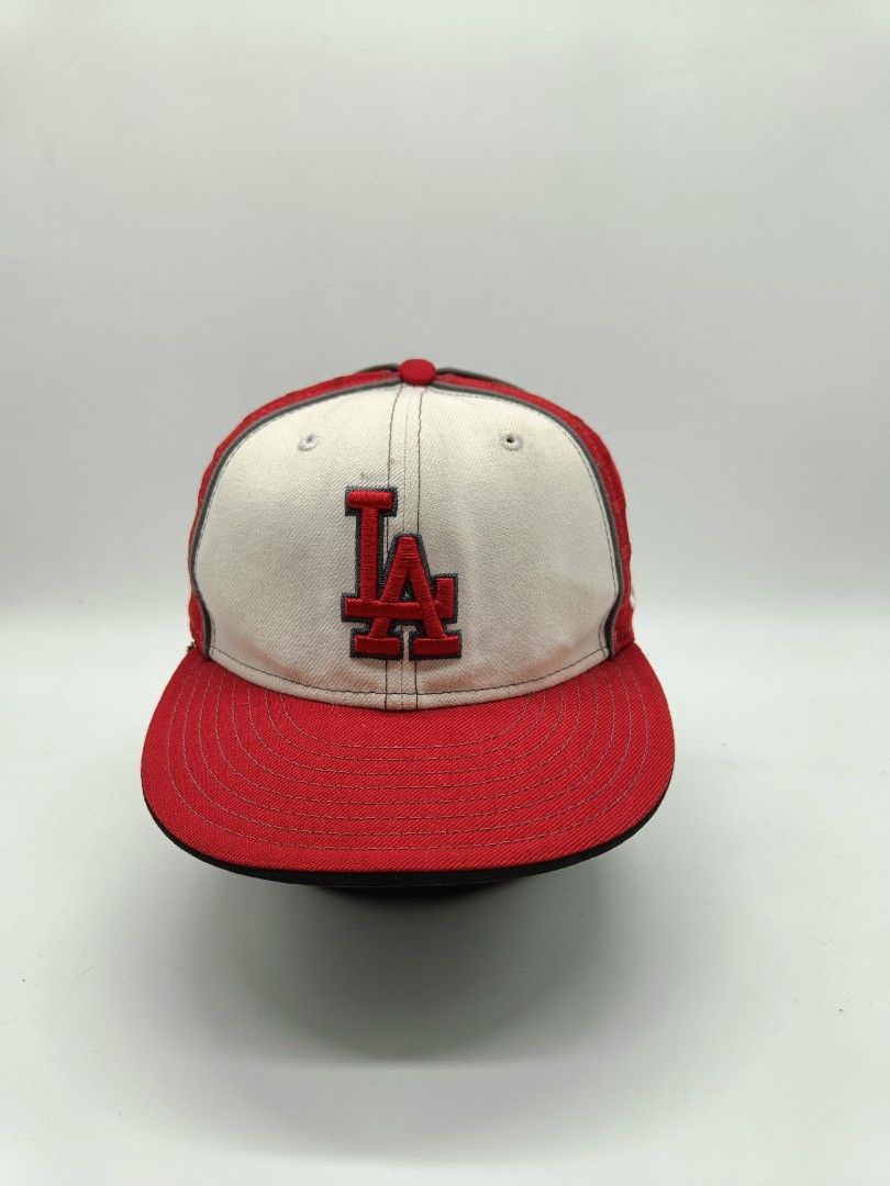 California Angels New Era Optic 59FIFTY Fitted Hat - White/Navy