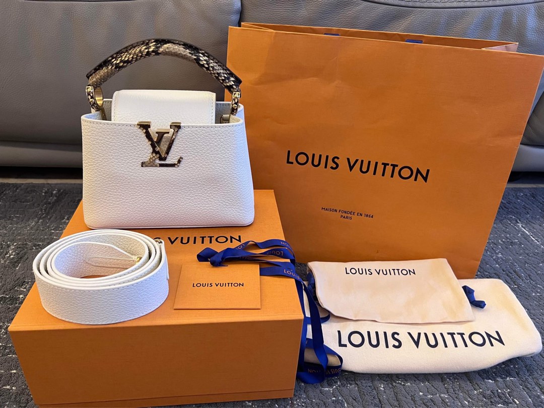 LV Capucines BB Python, Luxury, Bags & Wallets on Carousell
