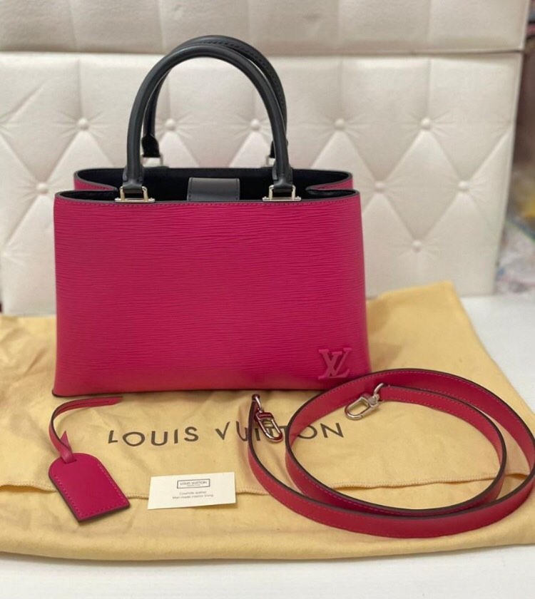 Louis Vuitton Hot Pink EPI Leather Kleber PM Bag