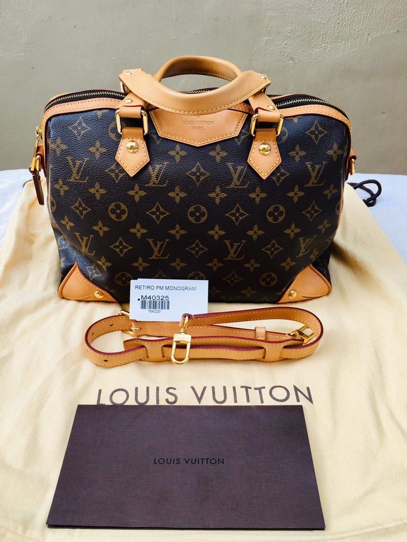 lV Monogram Canvas Retiro PM, Luxury, Bags & Wallets on Carousell