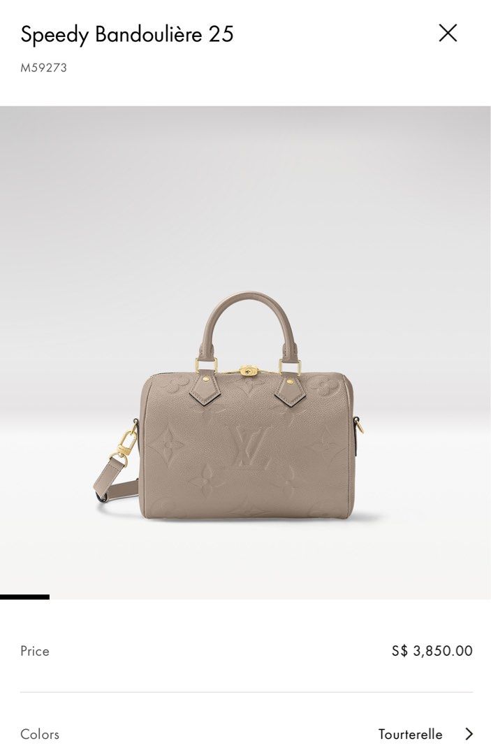 Lv speedy sales 25 bandouliere price
