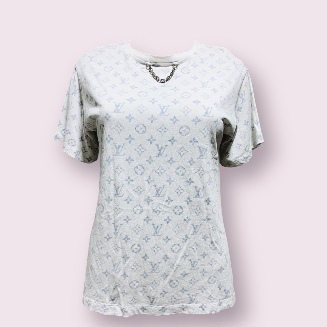 Christian Dior LV Escale Printed T-Shirt -1A8QDI, White, L