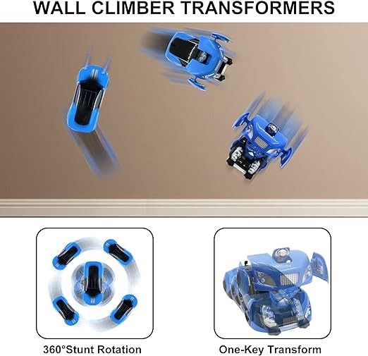 Lucky Boy Wall Transformers Climbing Stunt Kids Driving Toys