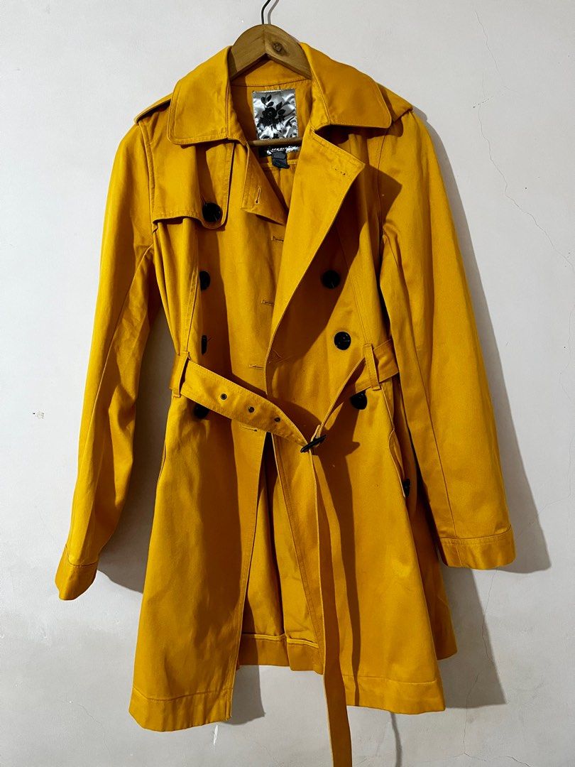 Mango mustard coat sale
