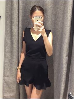 Mango Peplum Jumpsuit Shorts