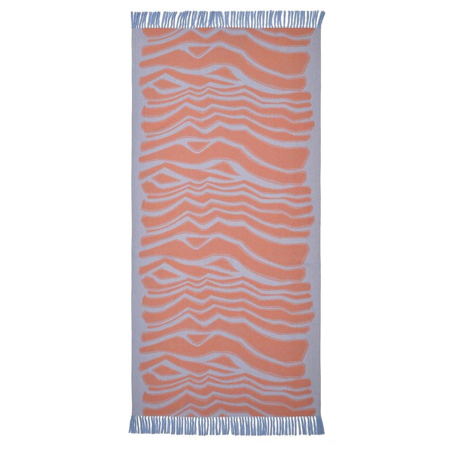marimekko x IKEA Beach Towel bath sheet purple orange, Furniture & Home