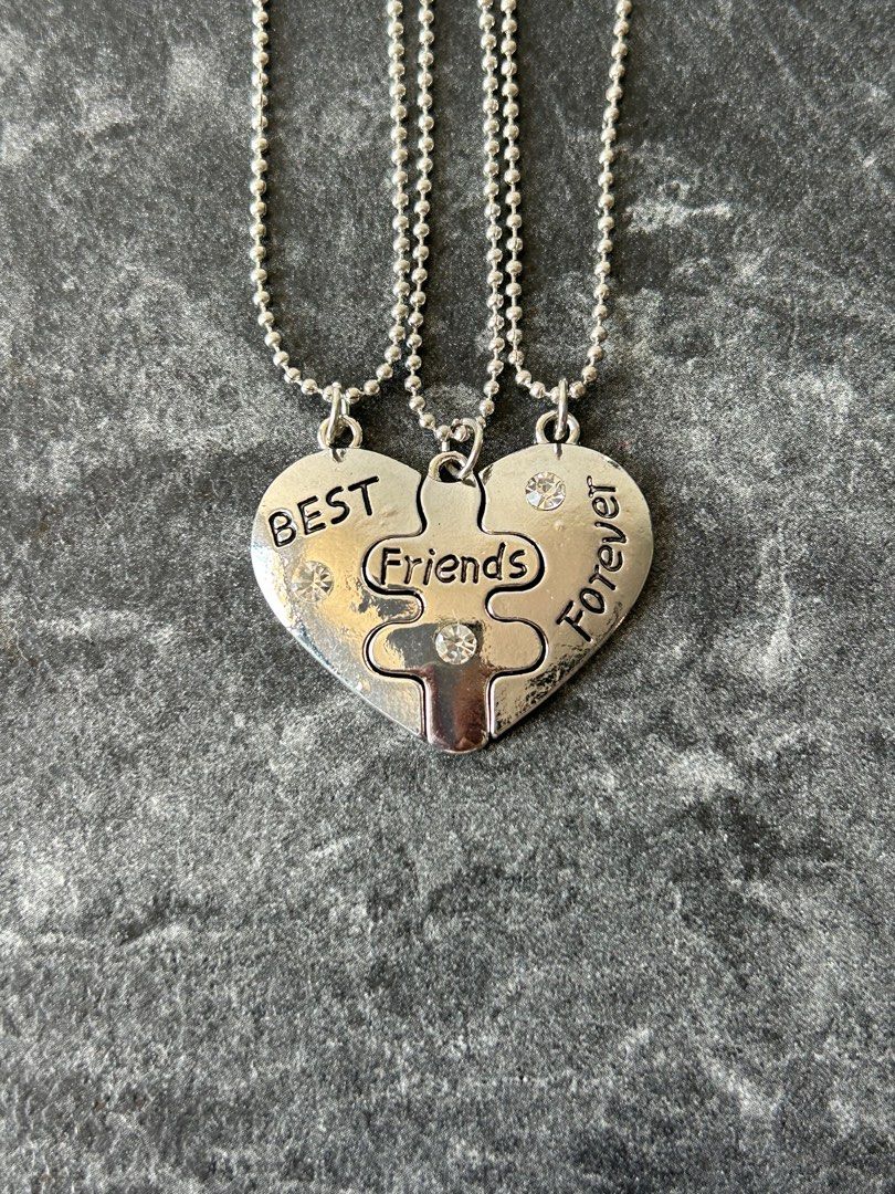 Matching BFF Necklaces Best Friend Necklaces Matching Necklaces Best Friends Necklaces Women s Fashion Jewelry Organisers Necklaces on Carousell