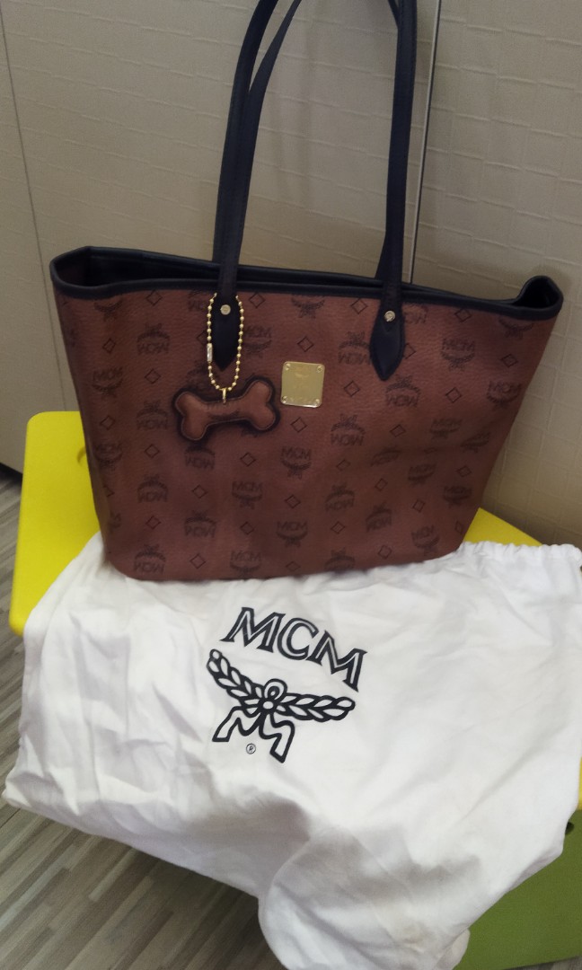 dark brown mcm bag