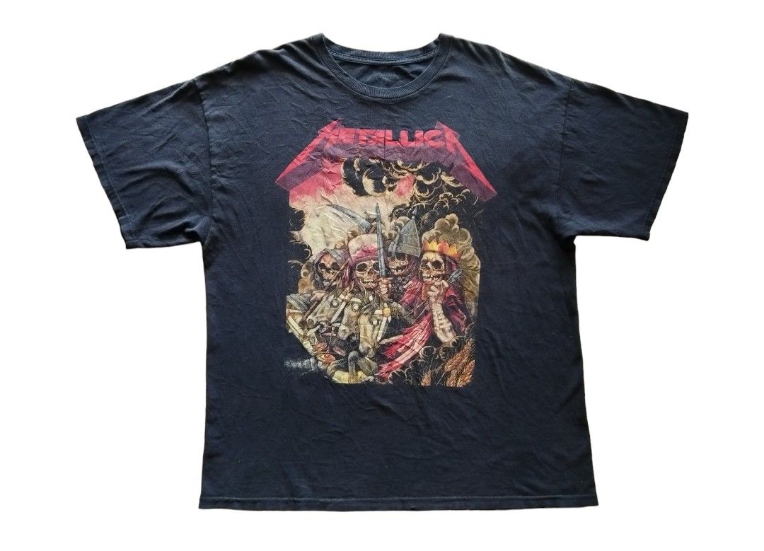 METALLICA FOUR HORSEMAN HEAVY METAL BAND TEE Men s Fashion Tops