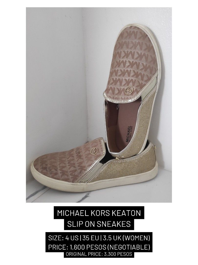 Michael Michael Kors Brown Keaton Slip on Sneakers
