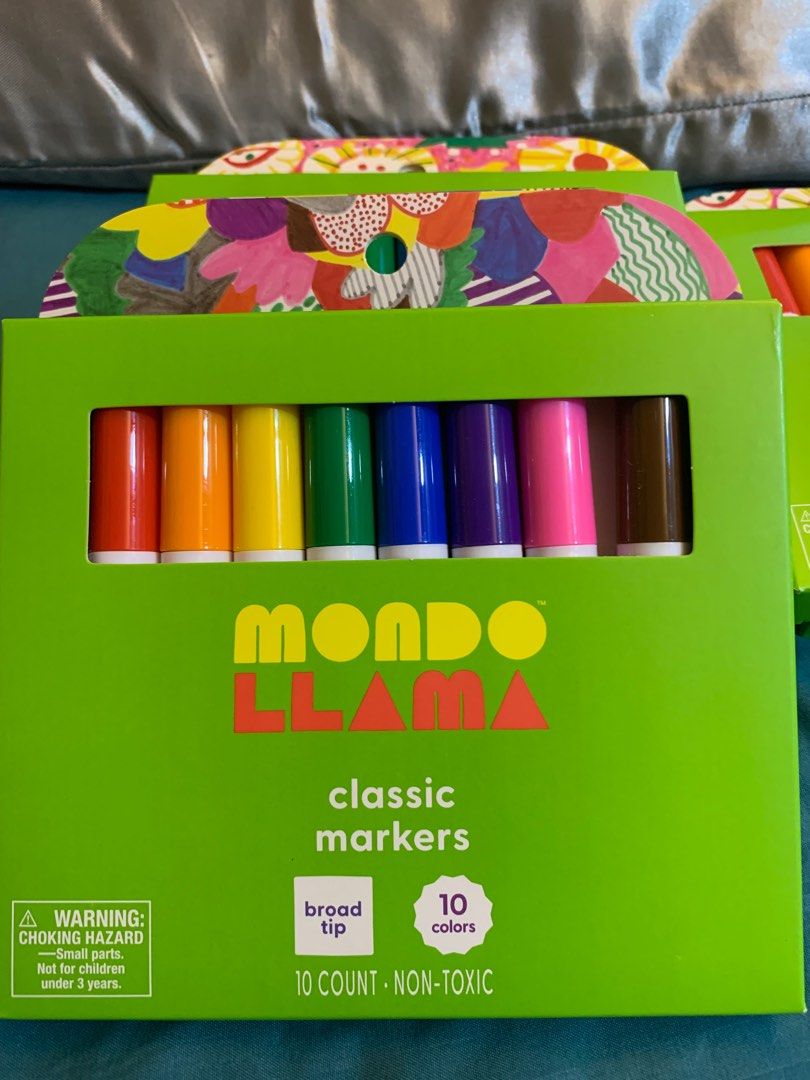 MONDO LLAMA WASHABLE MARKERS, Hobbies & Toys, Stationary & Craft