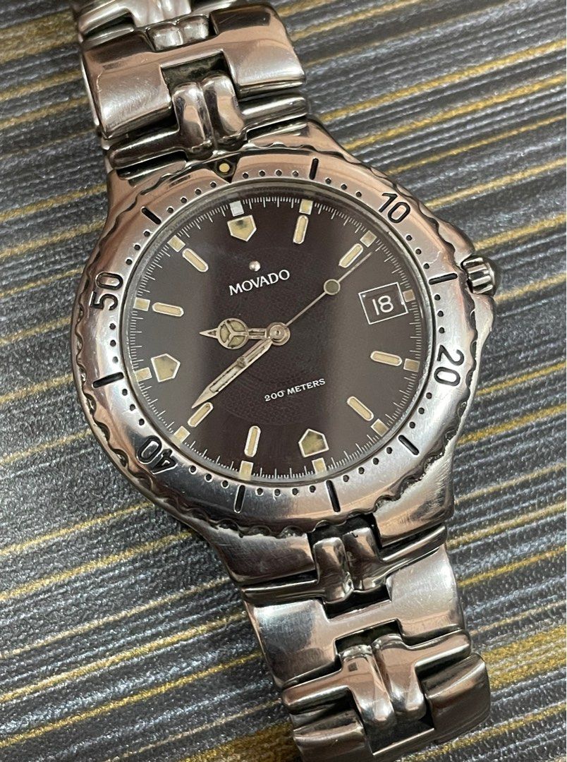 Movado Olympian Divers Black Luxury Watches on Carousell