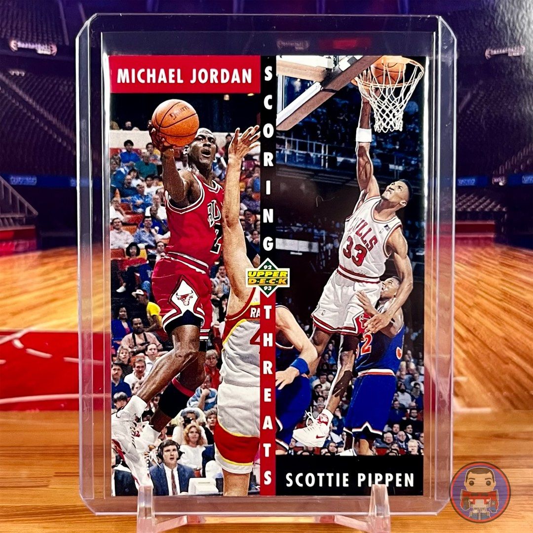 NBA Cards - Michael Jordan and Scottie Pippen 1992-93 Upper Deck #62  (Scoring Threats)