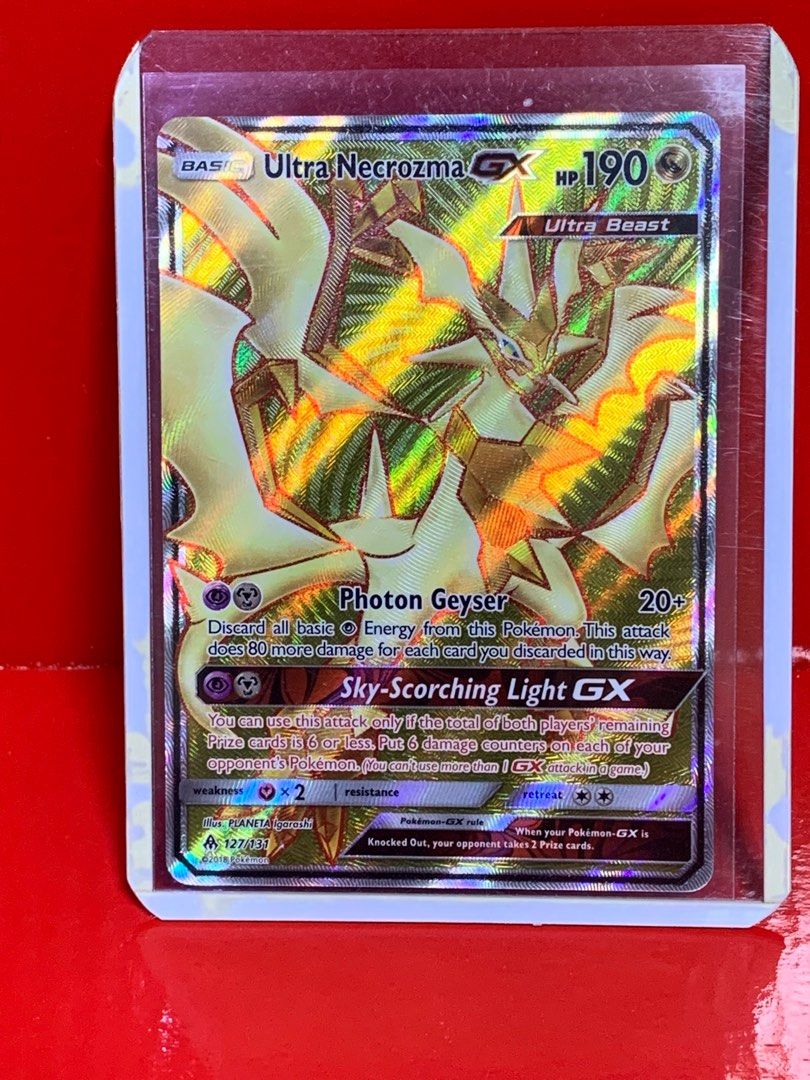 Ultra Necrozma-GX #127 Golden Rare, Hobbies & Toys, Memorabilia