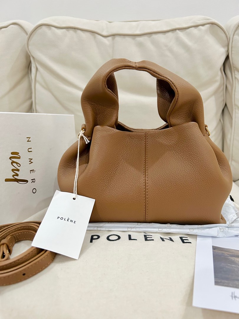 NEW POLENE Numero Neuf Mini Camel, Barang Mewah, Tas & Dompet di