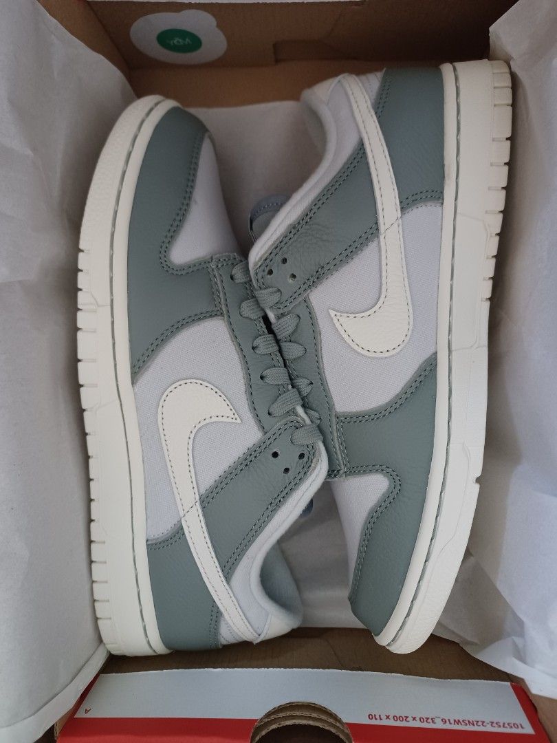 NIKE - DUNK Low retro PRM sneakers - MICA GREEN version - size UK