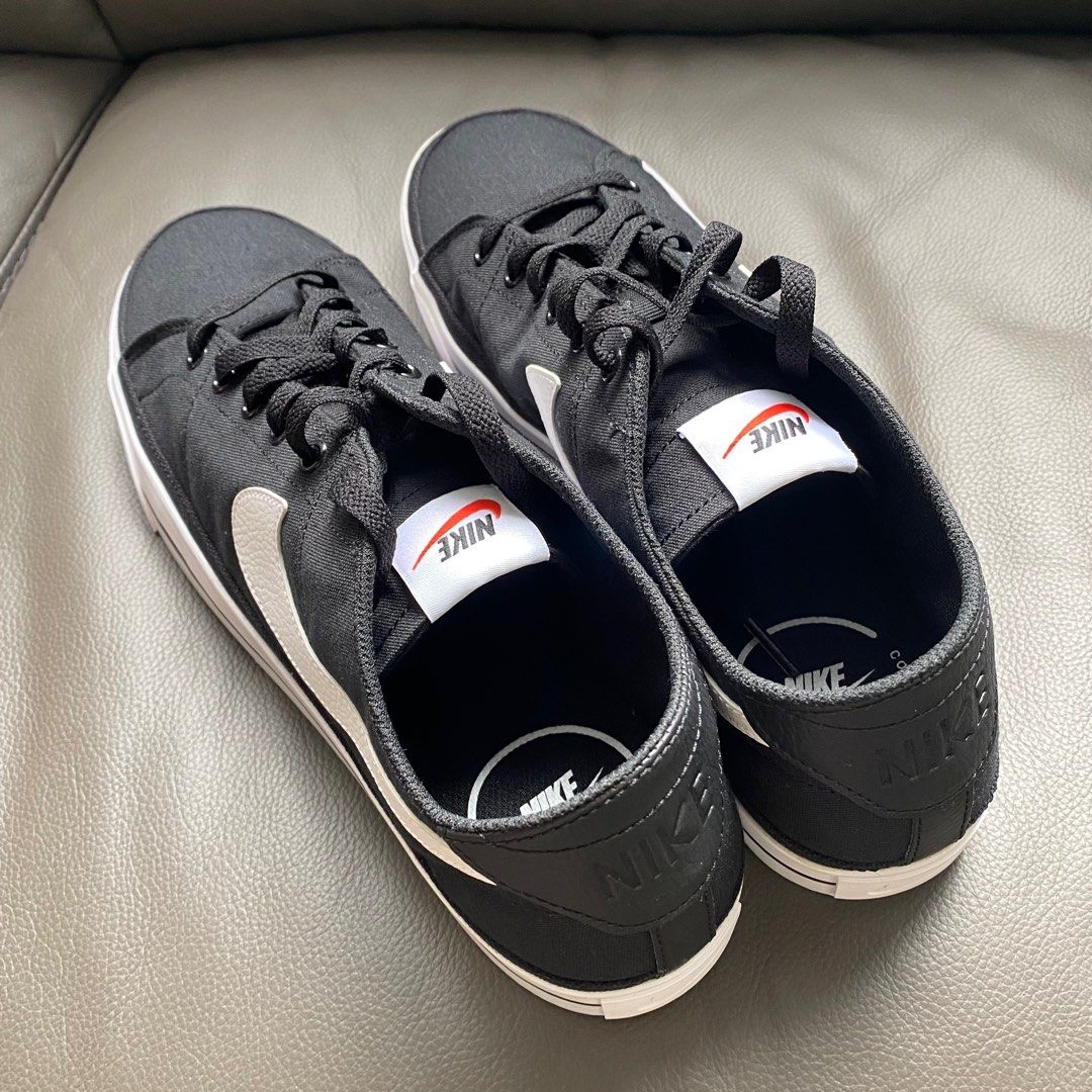 Nike Court Legacy Canvas Sneakers Shoes Size 12.5 US mens Black