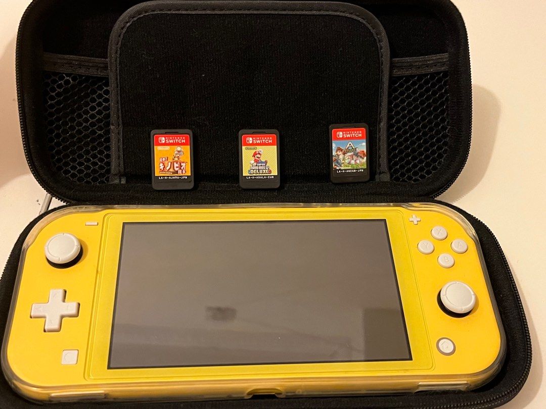 Nintendo Switch lite黃色任天堂手提遊戲機yellow gamin, 電子遊戲