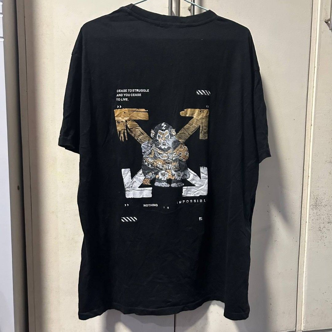 Off white Black Shirt XL (Category: Tshirts & Polo Shirts ) located in Caloocan City. Submitted by numyard (Listing ID 1255598627, Image 2). Description: 24x28.5in.