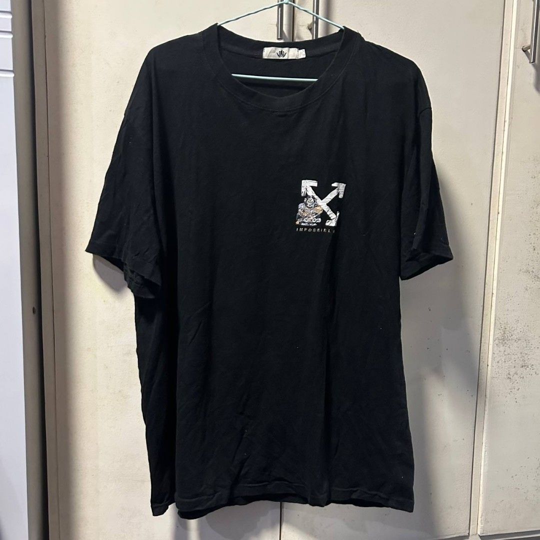 Off white Black Shirt XL (Category: Tshirts & Polo Shirts ) located in Caloocan City. Submitted by numyard (Listing ID 1255598627, Image 1). Description: 24x28.5in.
