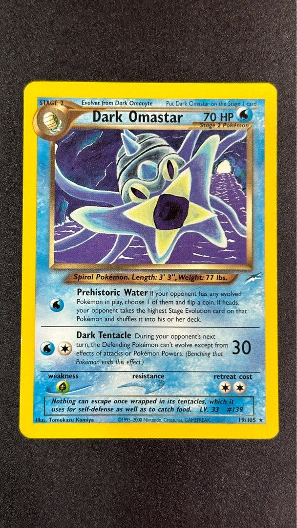 Omastar Pokemon Card, Hobbies & Toys, Collectibles & Memorabilia, Vintage  Collectibles on Carousell