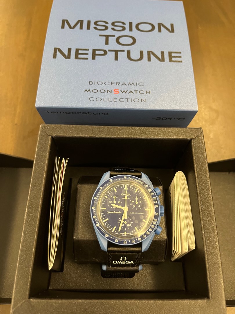 omega swatch mission to neptune, Luxury, Watches on Carousell