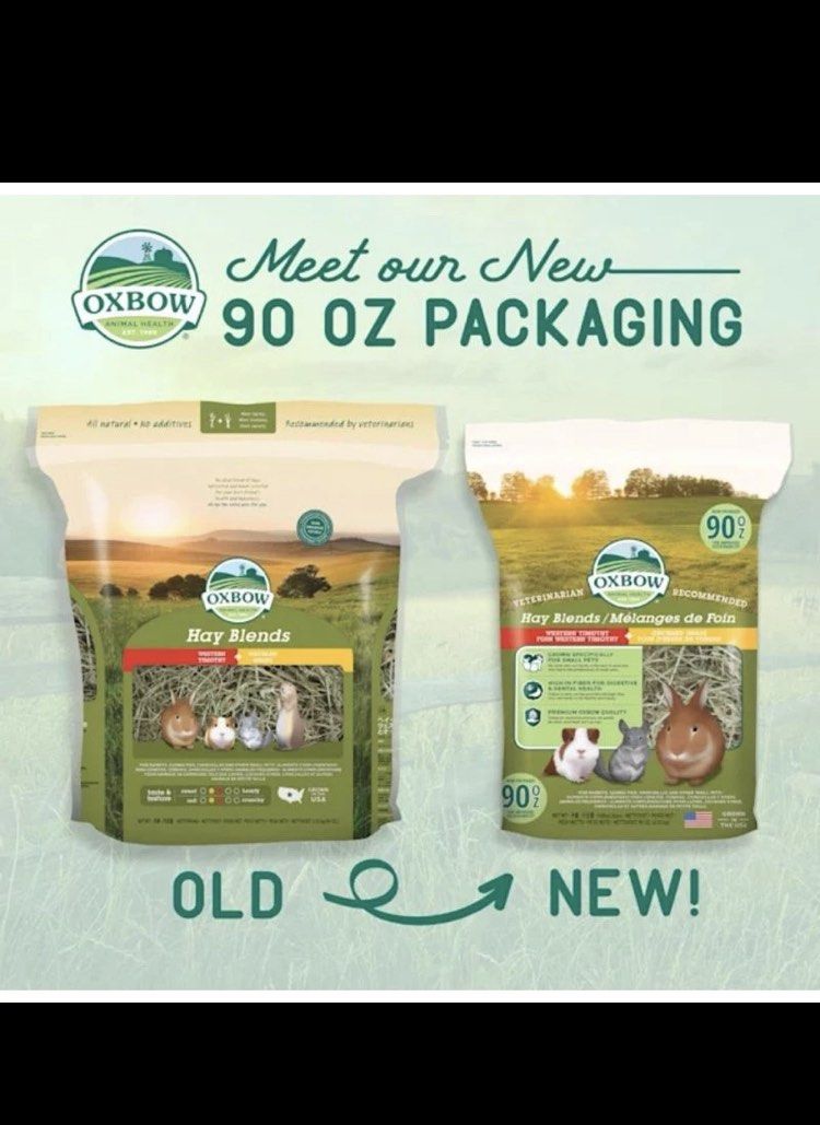 Oxbow Timothy & Orchard Hay, Pet Supplies, Pet Food on Carousell