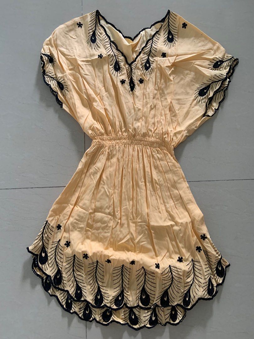 White and gold casual dress shop