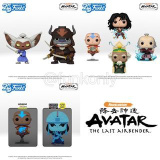 [PO] Avatar: The Last Airbender Pop! Vinyl Figures - Floating Aang #1439 Glow in the Dark GITD Amazon Exclusive/ Azula #1440/ Iroh #1441/ Momo #1442/ Appa with Armor #1443 Super/ King Bumi #1444 Deluxe/ Kyoshi #1489 Entertainment Earth EE/ SE
