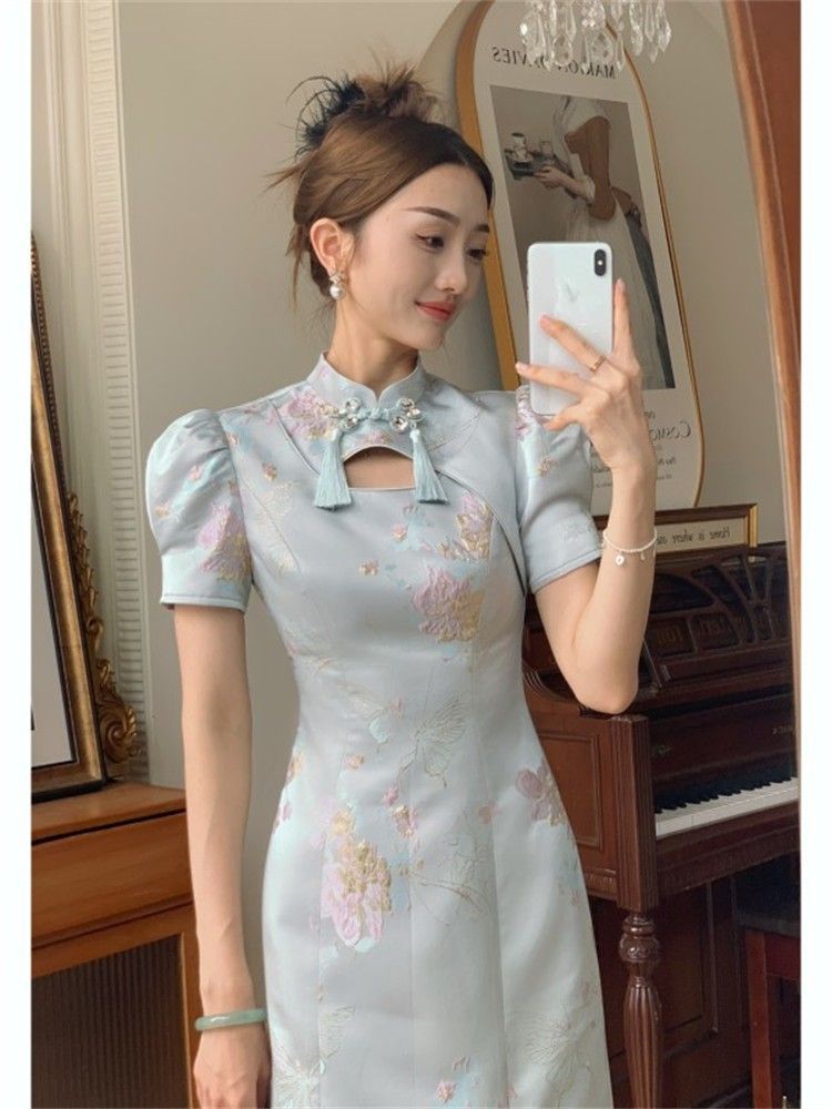 Cheongsam short deals dress