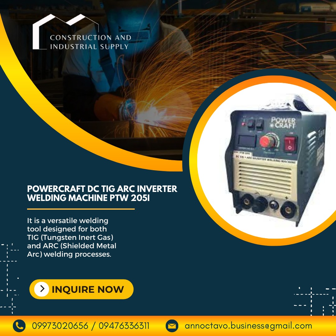 Powercraft DC TIG ARC Inverter Welding Machine PTW 205i Welding