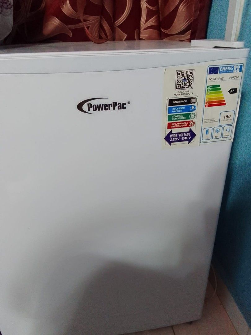 PowerPac White Mini Freezer 60L PPFZ60