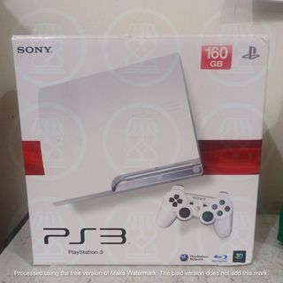 PS3 Slim 160GB, Seri 30xx (White)
