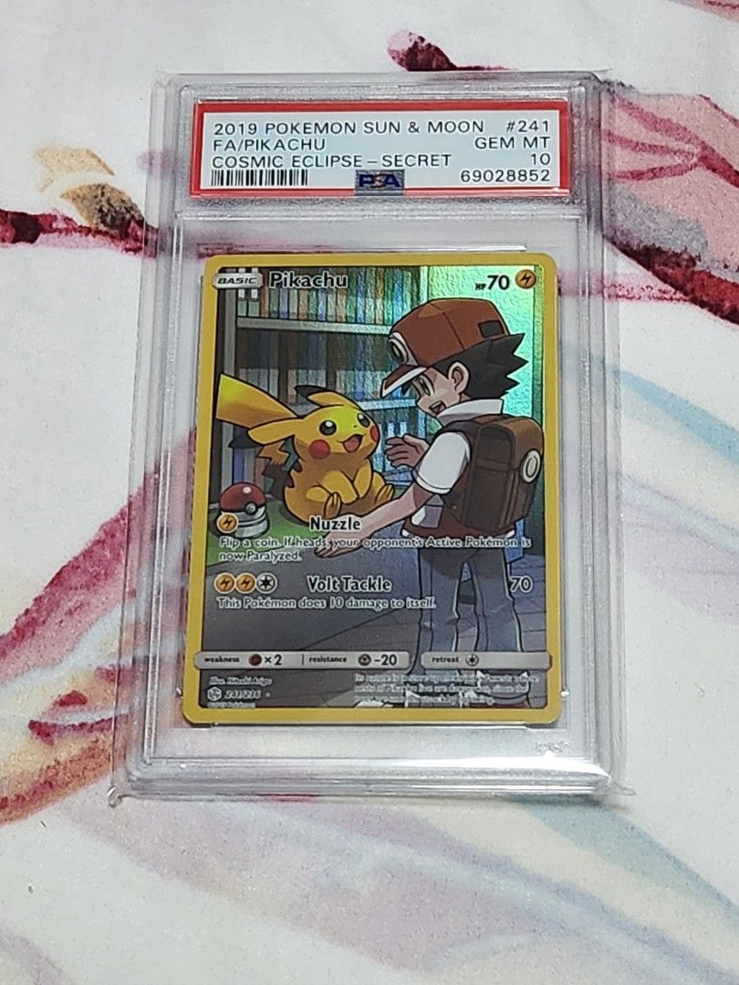 Cosmic Eclipse 241 Full Art Pikachu Secret PSA 9