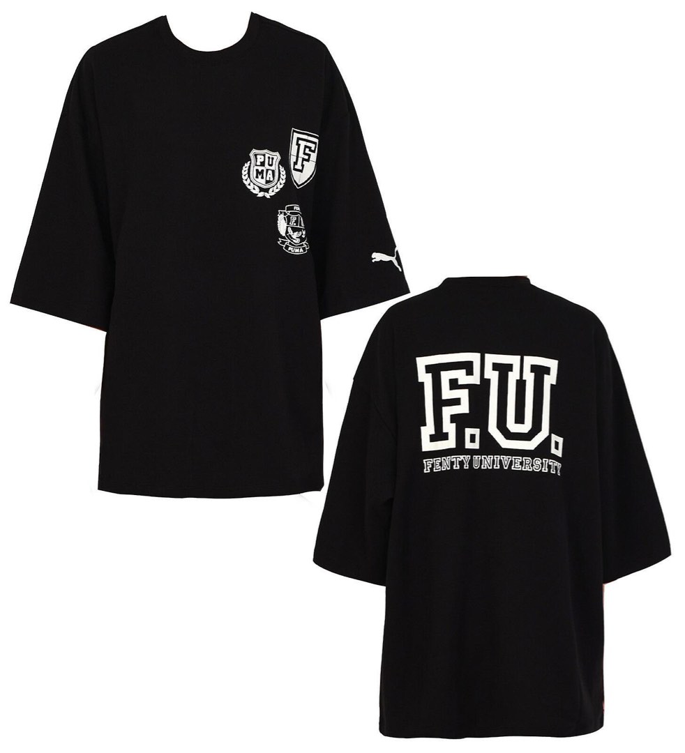 Puma x Rihanna Fenty Unisex SS Crew Neck Top T Shirt black