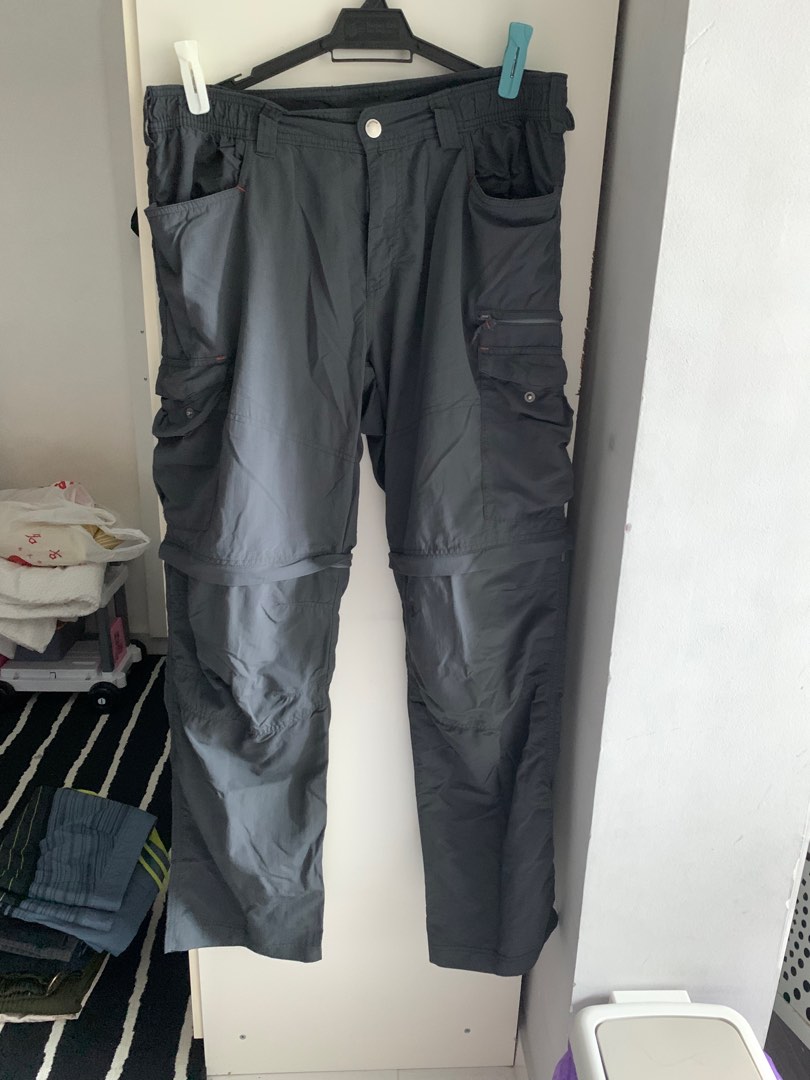 FORCLAZ Mens Water-Repellent And WindproofVega Trekking Trousers Mt900,  Carbon Grey | Azadea UAE