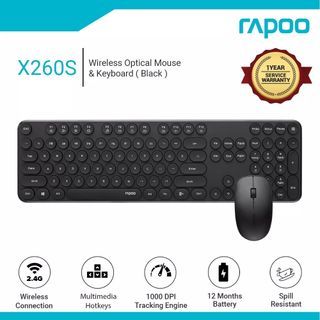 Rapoo Keyboard and Mouse Set