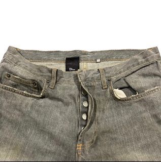 Rare ! Dior By Hedi Slimane Ash Grey Jeans