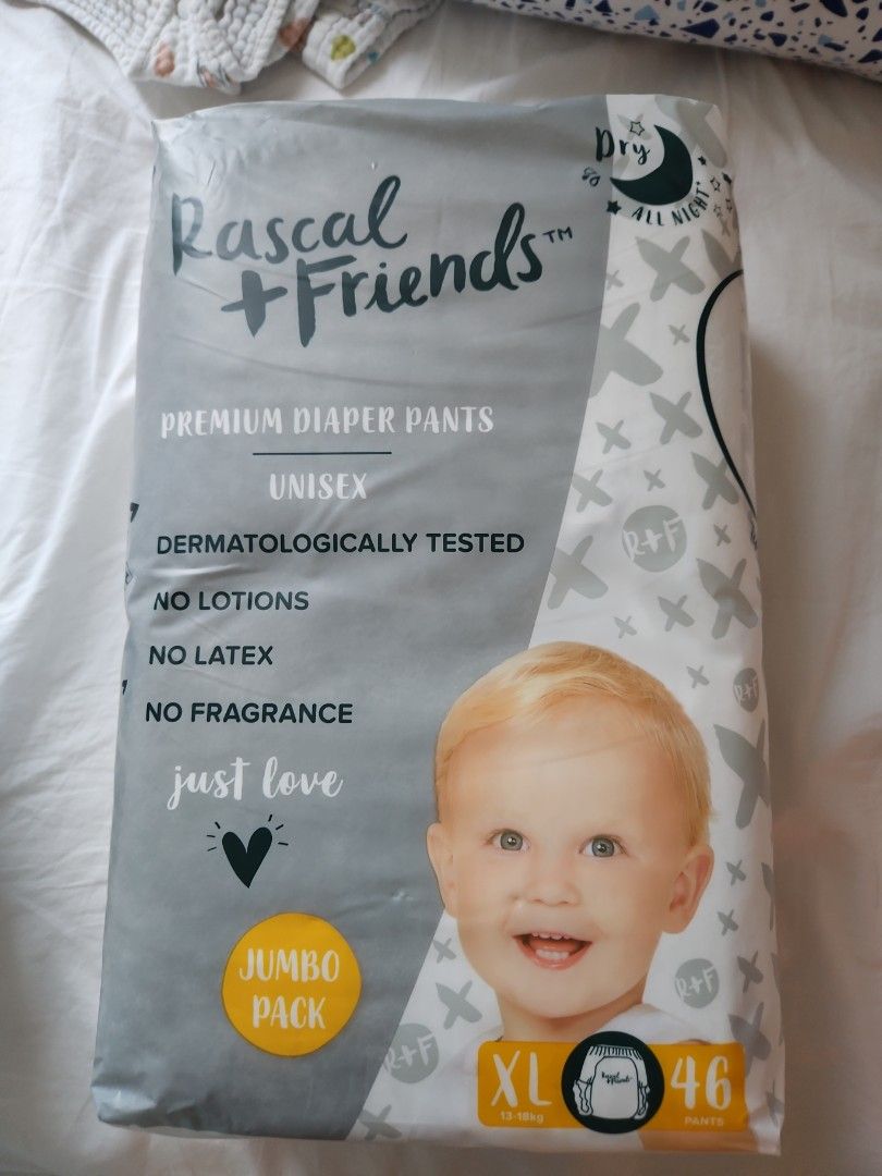 Rascal + Friends XL Pants, Babies & Kids, Bathing & Changing, Diapers &  Baby Wipes on Carousell