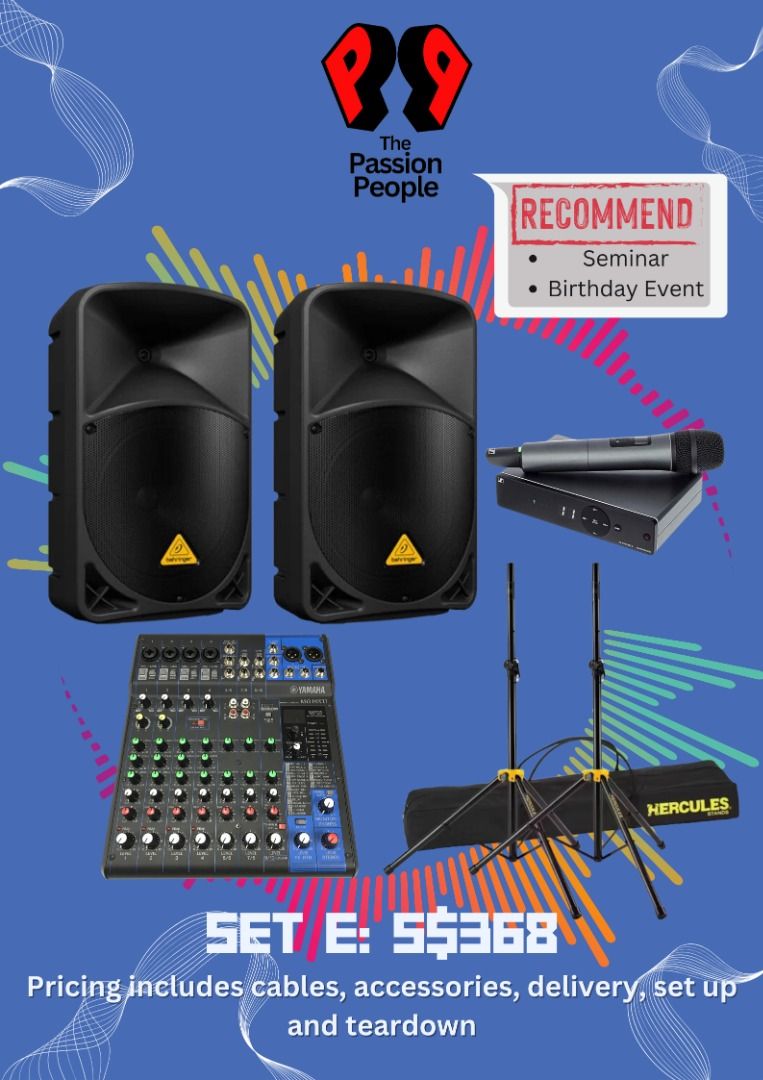 [Rent] Sound System with Setup & Teardown, Lifestyle Services, Event