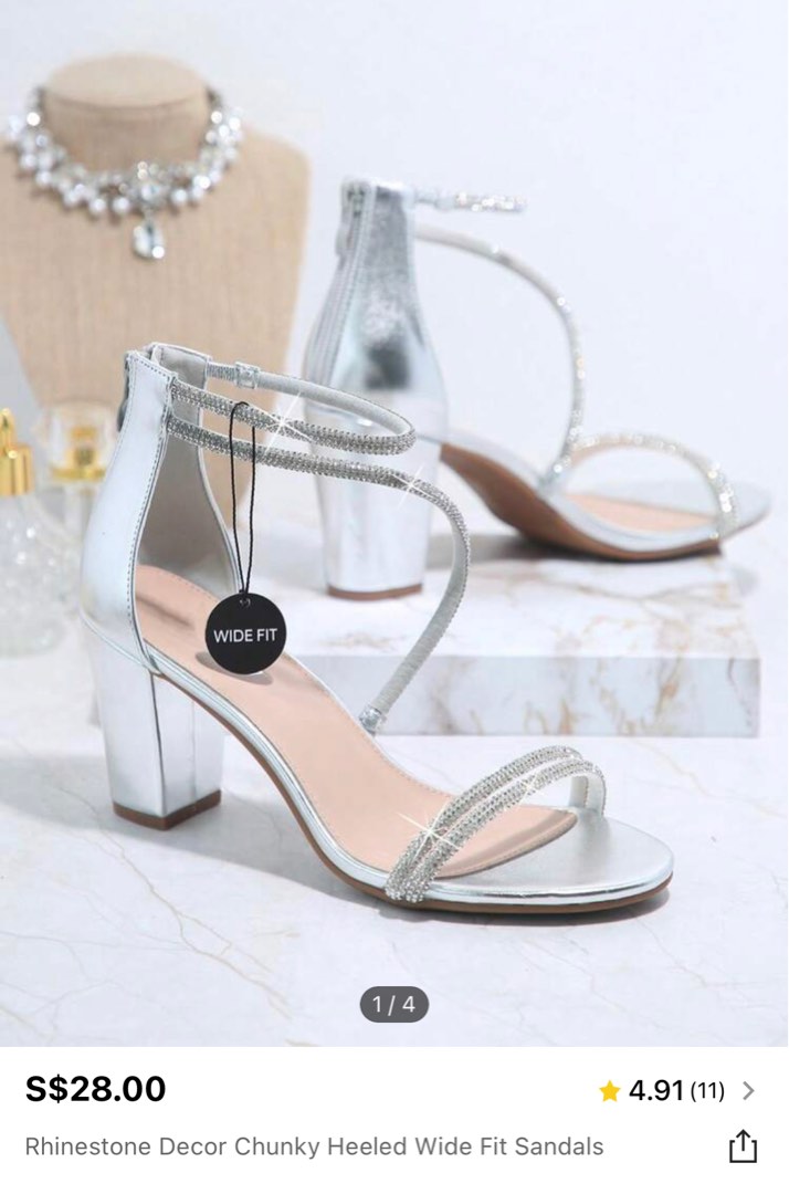 Cheap wide hotsell fit shoes silver