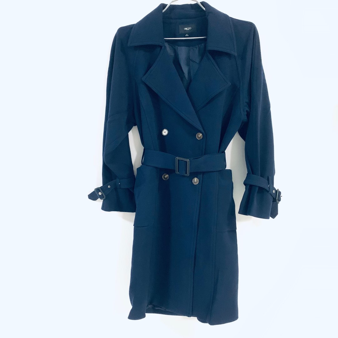 RRP 180 G2000 Winter trench coat navy blue fall spring autumn
