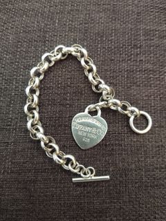 S925 Heart Toggle bracelet