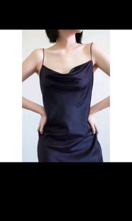 Satin Navy dress