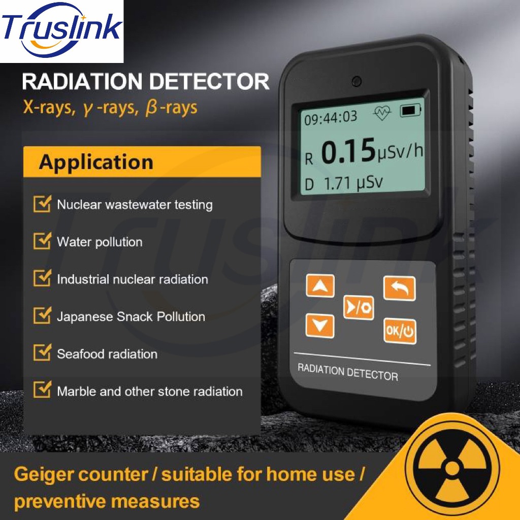 SG Seller Ready Stock】Truslink International Version Nuclear Radiation  Detector Geiger Counter X-ray Beta Gamma Detector Handheld Counter Emission  Dosimeter Accurate Radiation Detection, Furniture  Home Living, Home  Improvement  Organisation, Home ...