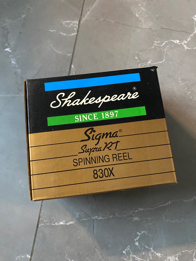 Shakespeare Sigma Supra RT spinning reel 830x 紡車輪魚輪魚攪, 運動產品, 釣魚- Carousell